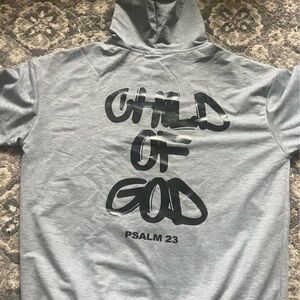Gray Hoodie with 'Child of God' Print